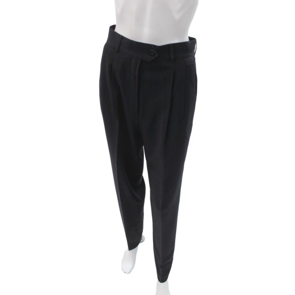 Escada Margaretha Ley Unisex Black Wool Dress Pants Size 34
